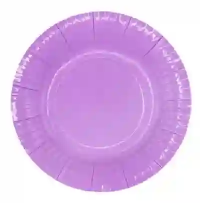 Plato Grande De Carton Ecologico X 10 Unidades Lila