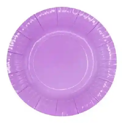 Plato Grande De Carton Ecologico X 10 Unidades Lila