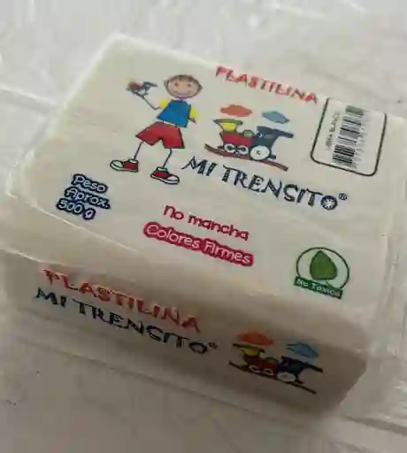 Plastilina 500g Blanca Mi Trensito