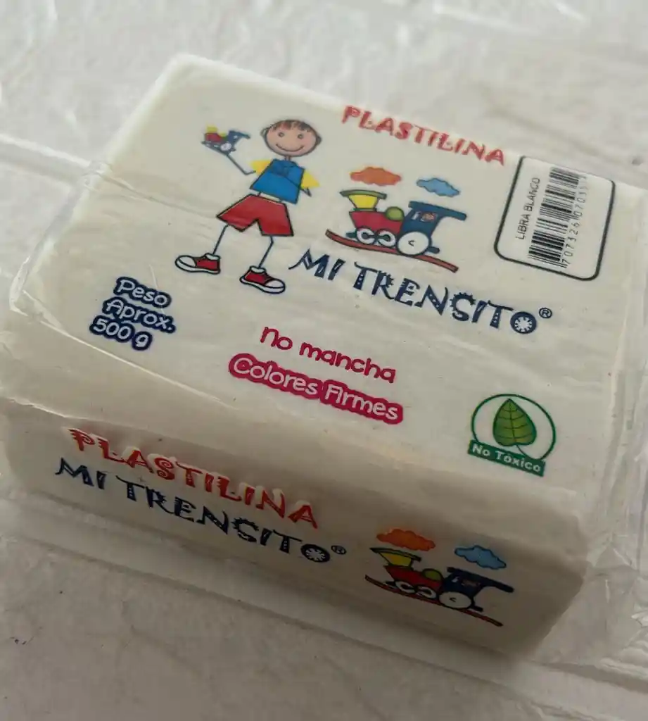 Plastilina 500g Blanca Mi Trensito