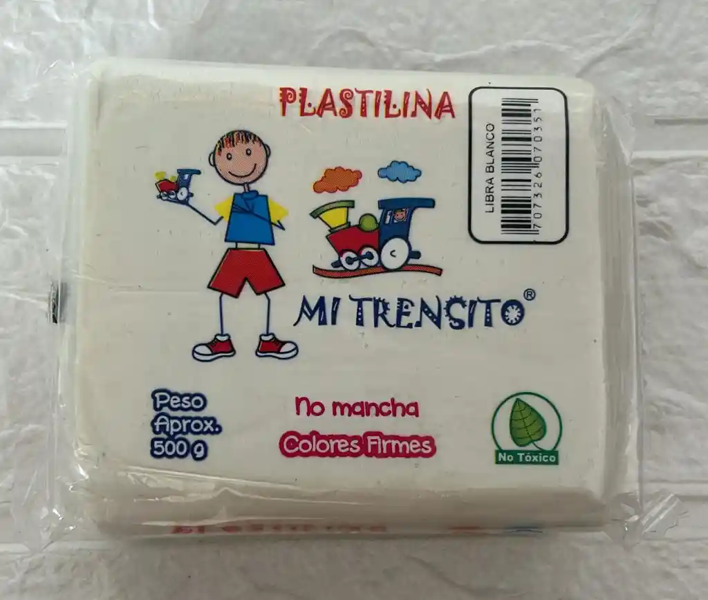 Plastilina 500g Blanca Mi Trensito