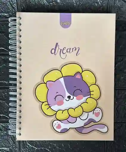 Cuaderno 5 Materias Grande Dama Cuadriculado Lukis