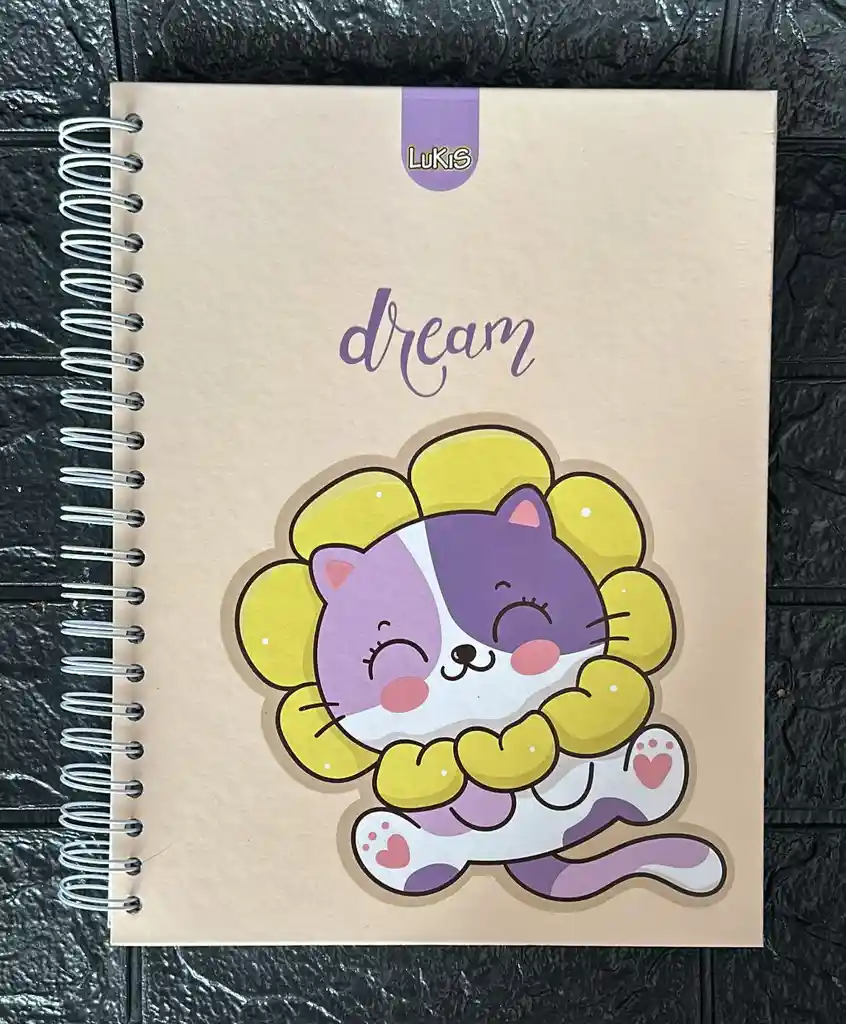 Cuaderno 5 Materias Grande Dama Cuadriculado Lukis