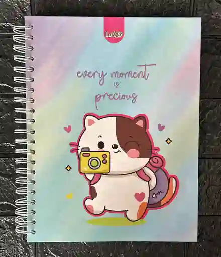 Cuaderno 5 Materias Grande Dama Cuadriculado Lukis