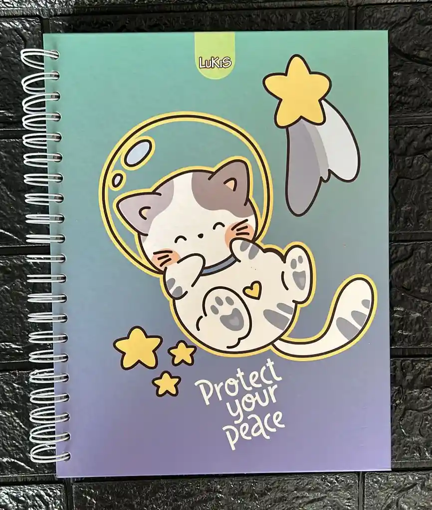 Cuaderno 5 Materias Grande Dama Cuadriculado Lukis
