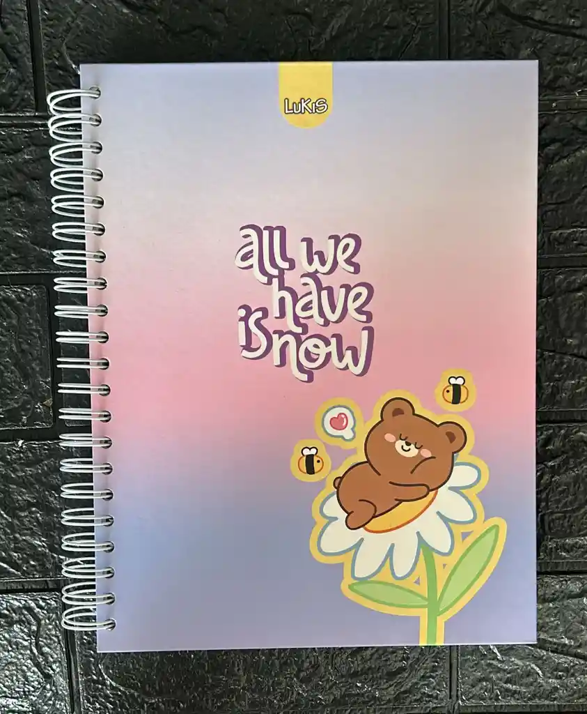 Cuaderno 5 Materias Grande Dama Cuadriculado Lukis