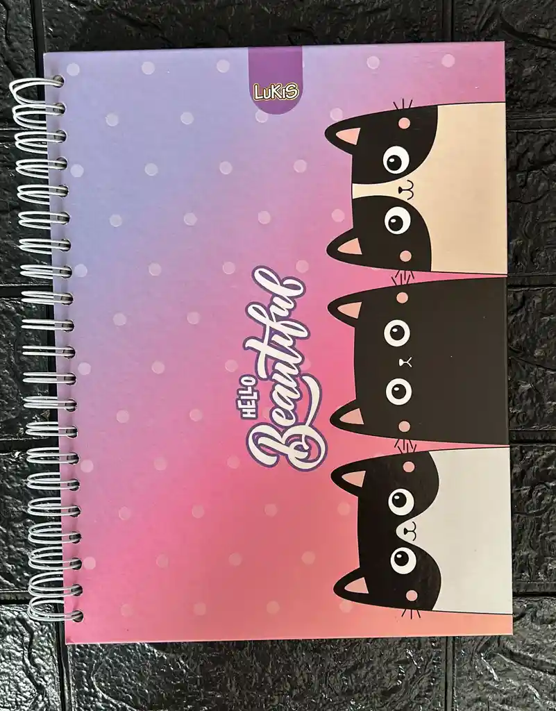 Cuaderno 5 Materias Grande Dama Cuadriculado Lukis