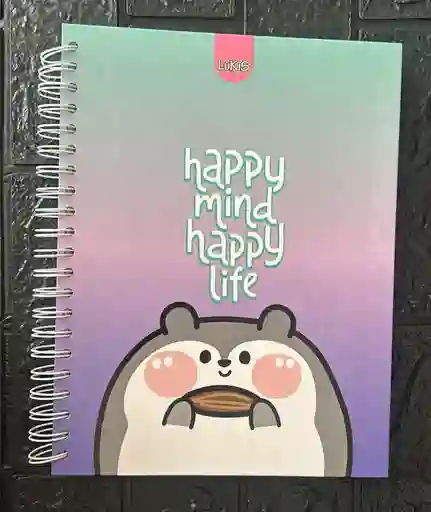 Cuaderno 5 Materias Grande Dama Cuadriculado Lukis