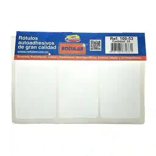 Rotulos Adhesivos Ref 100-53