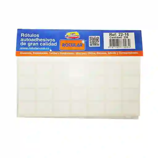 Rotulos Adhesivos Ref 22-16
