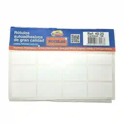 Rotulos Adhesivos Ref 40-25