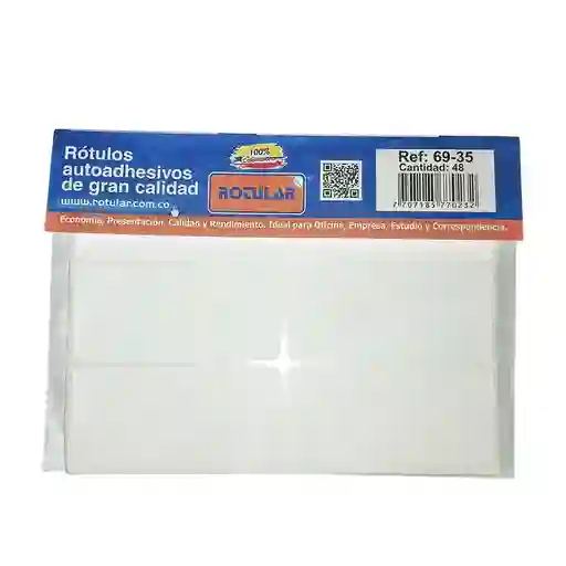Rotulos Adhesivos Ref 69-35