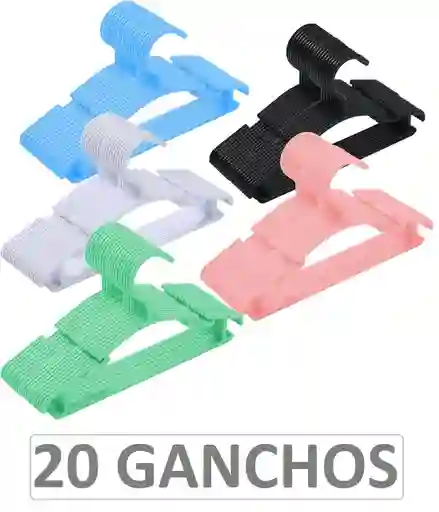 Ganchos De Ropa Niños Bebés X 20 Multicolor 37500