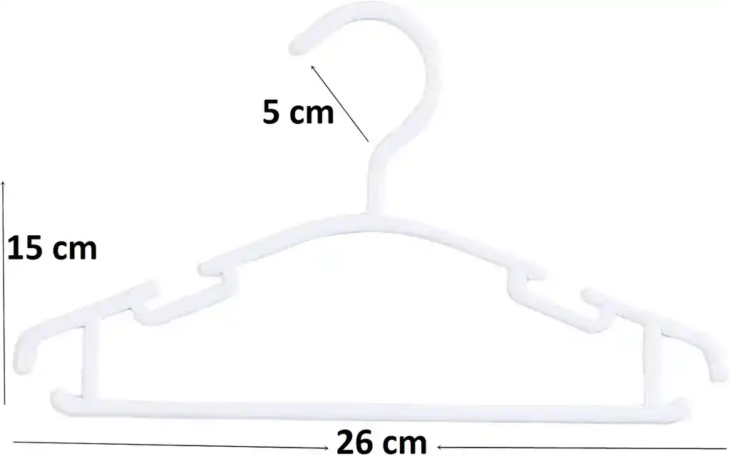 Ganchos De Ropa Niños Bebés X 20 Multicolor 37500