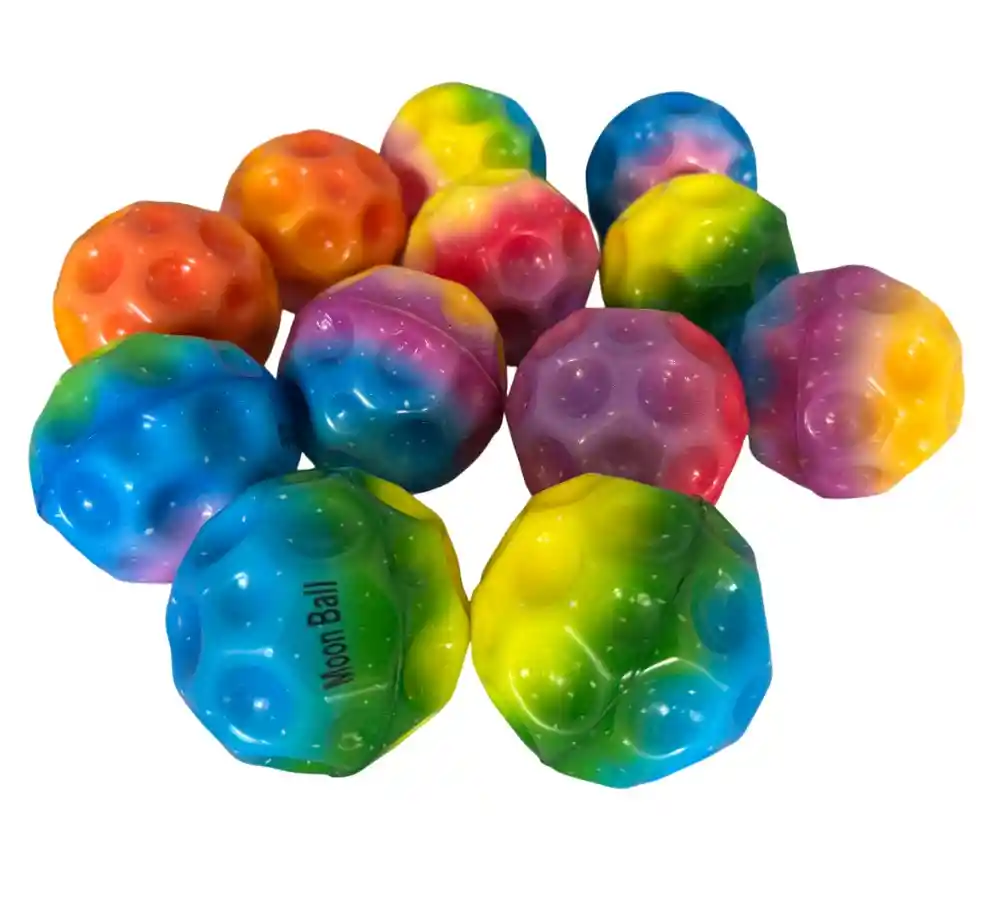 Pelotas Antiestres X6u Espuma De Goma Alto Relieve Colores/ Colores