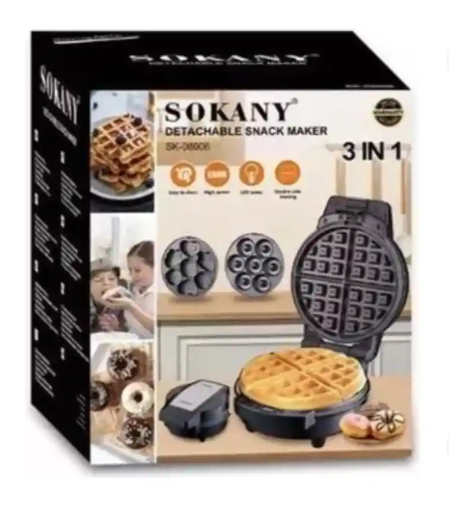 Maquina Mini Donera, Wafflera, Cupcakes 3 En 1