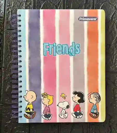 Cuaderno 7 Materias Grande Dama Cuadriculado Primavera