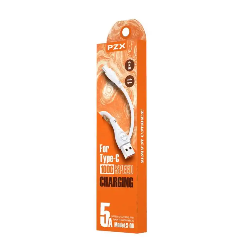 Cable De Carga Y Datos 1 Metro 5a Tipo C S-06 Pzx