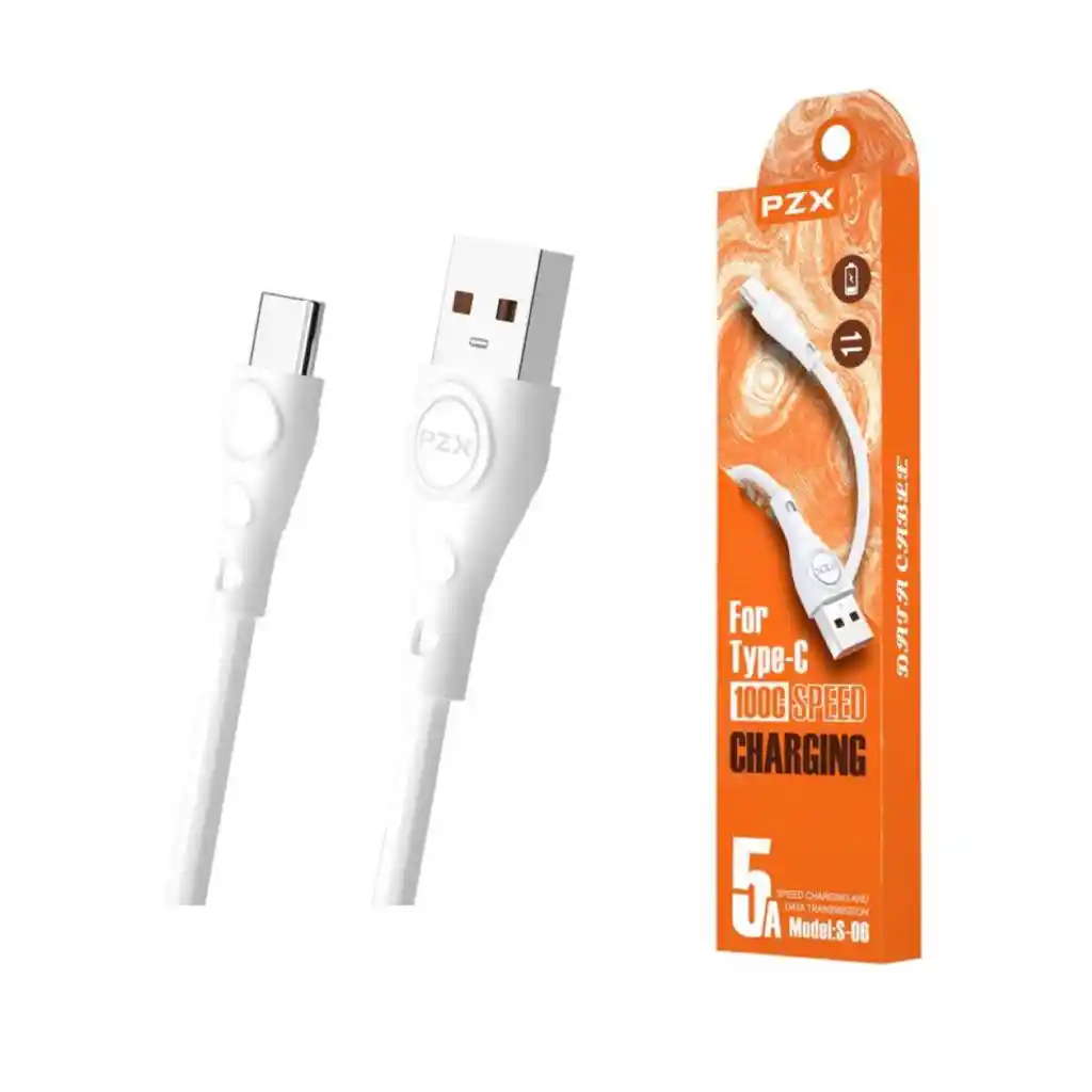 Cable De Carga Y Datos 1 Metro 5a Tipo C S-06 Pzx