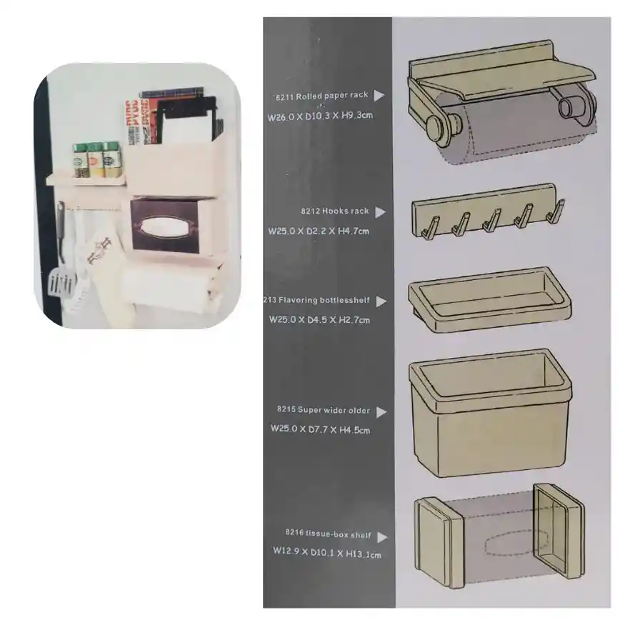 Organizador Magnético Para Exterior Refrigerador Nevera