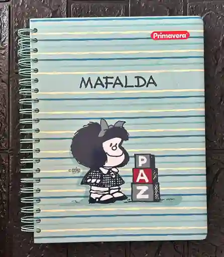 Cuaderno 7 Materias Grande Dama Cuadriculado Primavera