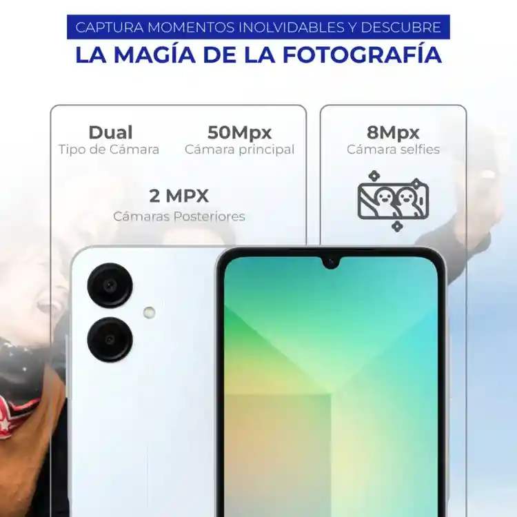 Celular Samsung A06 128gb 4ram Color Azul Cielo