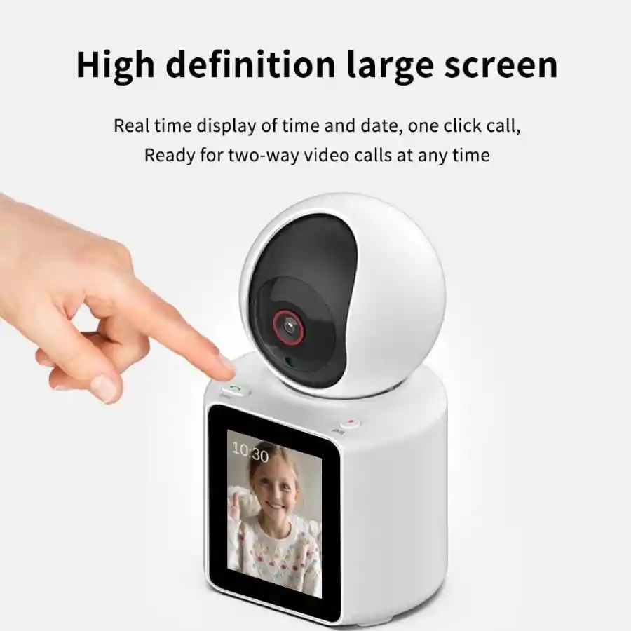Cámara De Seguridad Ip Robótica Videollamada Wifi Pantalla