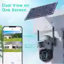 Camara De Vigilancia Doble Lente Solar Wifi