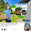 Camara De Vigilancia Doble Lente Solar Wifi