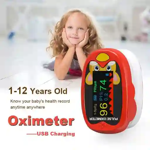 Pulso Oximetro Pediatrico Saturador Usb Recargable
