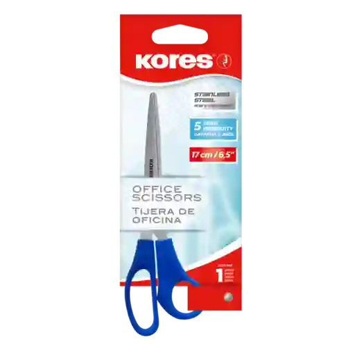 Tijeras De Oficina 17 Cm Kores