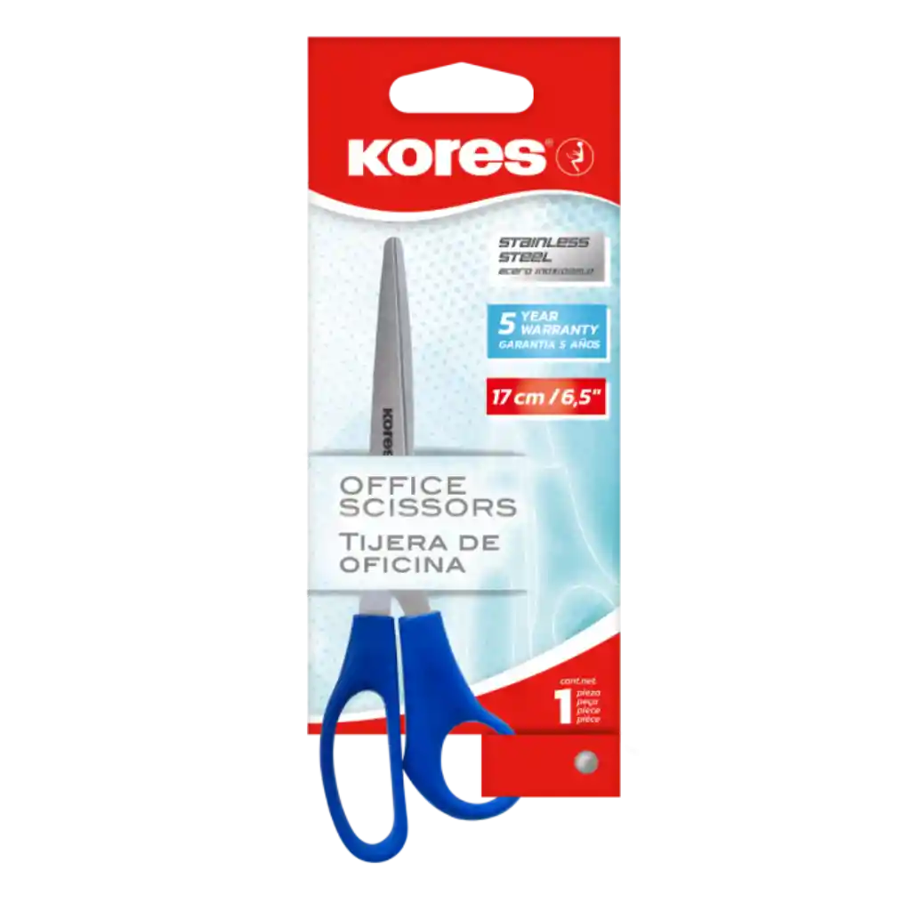 Tijeras De Oficina 17 Cm Kores