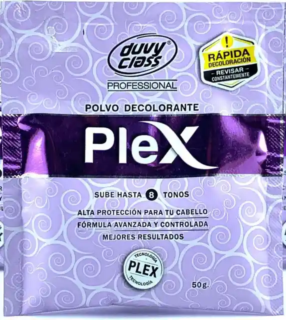 Polvo Decolorante Plex Duvy Class 50g Sobre