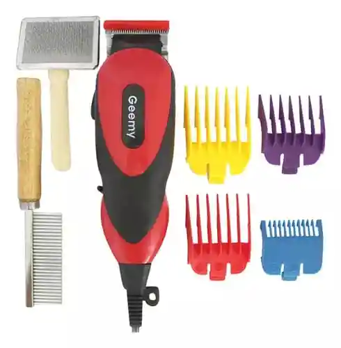 Kit De Peluquería Maquina De Motilar Mascotas Completo Geemy Kit Gm-1023