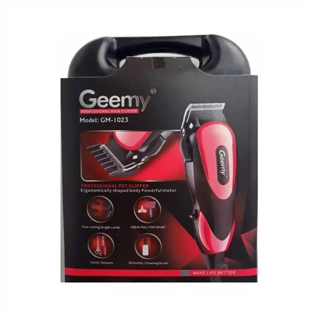 Kit De Peluquería Maquina De Motilar Mascotas Completo Geemy Kit Gm-1023