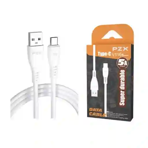 Cable De Carga Y Datos 1 Metro 5a Tipo C Pzx V116s