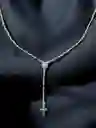 Cadena En Plata Ley 925 Con Decoracion Bañada En Oro De 14k Collar En Plata Ley 925, Gargantilla En Plata, Joyeria Joyas