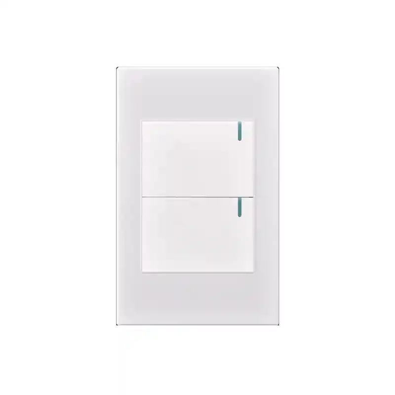 Interruptor Doble Premiim Blanco Mercury
