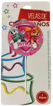 Vela Personaje Patrulla Niña