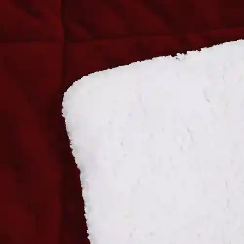 Cubrelecho Térmico Doble Funda Almohadas Cama Doble Inn Home Vinotinto