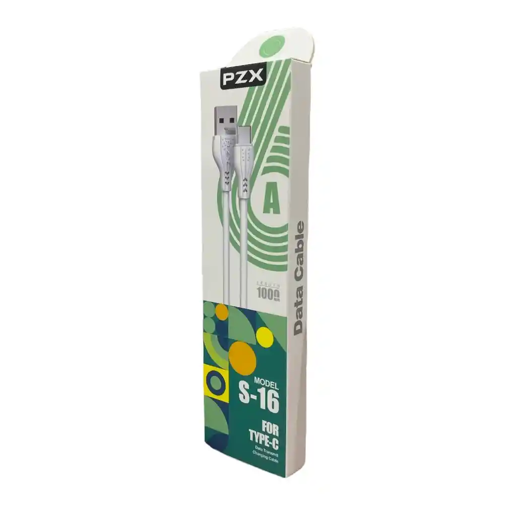 Cable De Carga Y Datos 1 Metro 6a Tipo C Siliconado S-16 Pzx