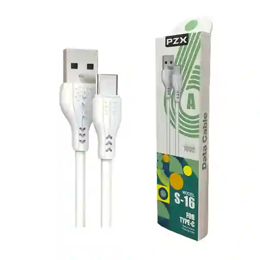 Cable De Carga Y Datos 1 Metro 6a Tipo C Siliconado S-16 Pzx