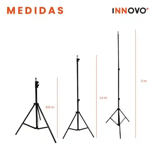 Trípode Universal Ajustable Hasta 2m Con Tornillo De 1/4 Metalico