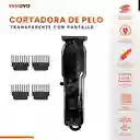 Patillera Recargable Inalambrica Con Guías Diseño Trasparente Ergonomic Clipper Innovo