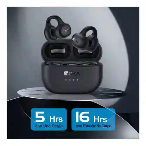 Audifonos Conducción Ósea Táctil Inteligente Batería De Larga Duración Earcuff Sonido Mega Bass