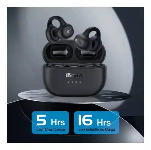 Audifonos Conducción Ósea Táctil Inteligente Batería De Larga Duración Earcuff Sonido Mega Bass