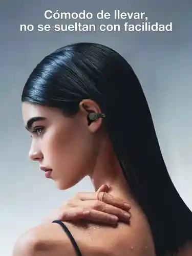 Audifonos Conducción Ósea Táctil Inteligente Batería De Larga Duración Earcuff Sonido Mega Bass