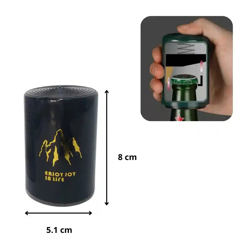 Abridor De Botellas De Cerveza Tipo Prensa De Acero Inoxidable