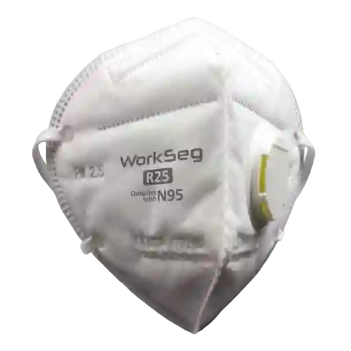 Tapaboca N95 Blanco Con Valvula Doblable