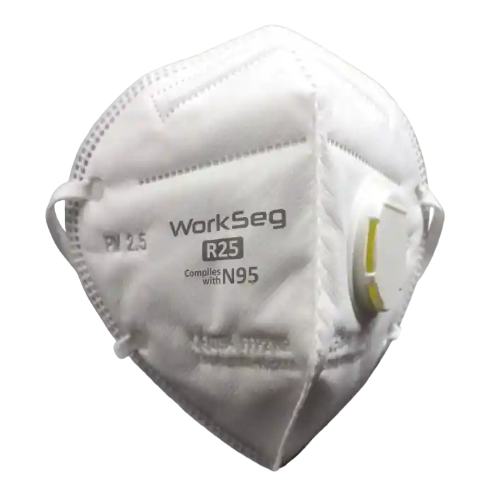 Tapaboca N95 Blanco Con Valvula Doblable